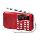 Retekess PR11 Portable Digital Tuning FM AM Radio TF Card USB Disk MP3 Music Player Flashlight