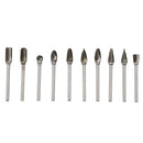 Drillpro 10pcs 6mm Tungsten Steel Grinding Burrs Rotary File