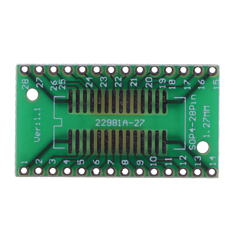 30pcs PCB Board Kit SMD Turn To DIP Adapter Converter Plate FQFP 32 44 64 80 100 HTQFP QFN48 SOP SSOP TSSOP 8 16 24 28