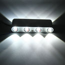 Modern 8W 8 LED Wall Stair Light Up Down Sconce Lamp Home Indoor 110-240V