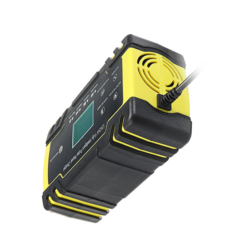 Enusic 12/24V 8A/4A Touch Screen Pulse Repair LCD Battery Charger For Car Motorcycle Lead Acid Battery Agm Gel Wet