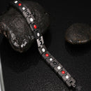 Black Stainless Steel Magnet Health Healing Men Bracelet Jewelry Gift