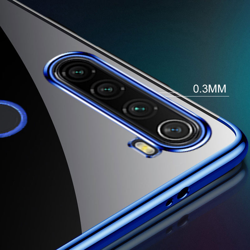 Bakeey Plating Shockproof Transparent Ultra-thin Soft TPU Protective Case for Xiaomi Redmi Note 8T