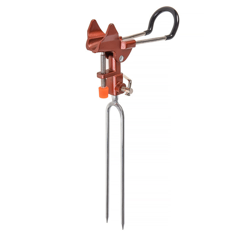 LEO Aluminum Alloy Fishing Rod Holder Adjustable Handle Fishing Pole Support Stand Metal Ground