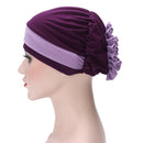 Women Muslim Stretch Turban Hat Winter Warm Hat Chemo Cap Hair Loss Head Scarf Wrap