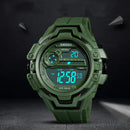 SKMEI 1383 Fashion Calendar Stopwatch Luminous Display Digital Watch 50M Waterproof Sport Watch