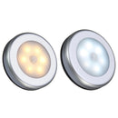 3pcs Battery Powered PIR Motion Sensor 6 LED Night Light White/Warm White Lamp for Hallway Cabinet