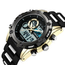 STRYVE S8006 Dual Display Digital Watch Chronograph Alarm Stopwatch Luminous Display Sport Watch