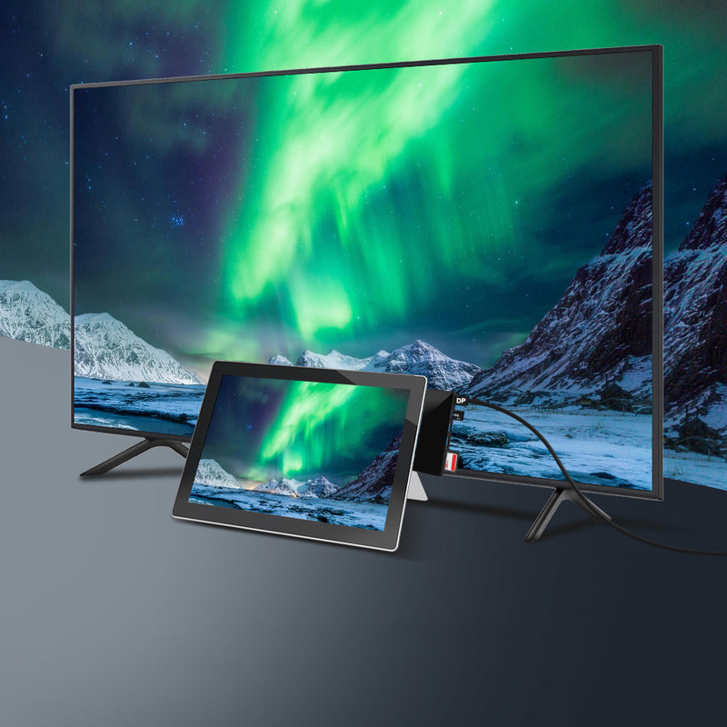 Rocketek SH767 USB 3.0 Hub SD/TF Card Reader 6 Ports DP 4K 30Hz Adapter for U Disk Printer Mouse Phone