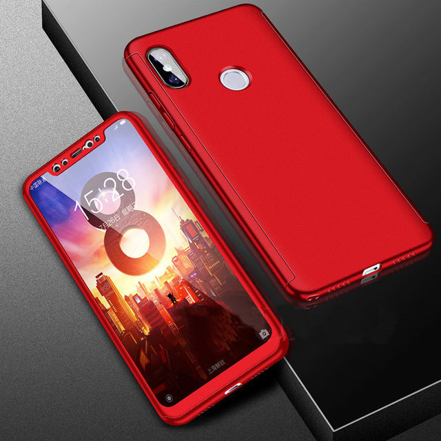 Bakeey 2 in 1 Double Dip 360 Full Protection PC With Screen Protector Case for Xiaomi Mi8 Mi 8