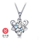 12 Constellations Gift Italina 925 Sterling Sliver Crystal Necklace for Women