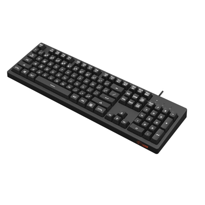 AJAZZ DOUYU DKS100 104 keys USB Wired Monochromatic Light Gaming Keyboard for Desktop PC Computer Laptops