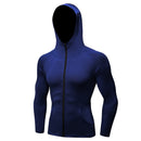 Men Fitness Running Training Sports Jacket Long-sleeved Zipper Casual Hoodie Quick-drying Coat