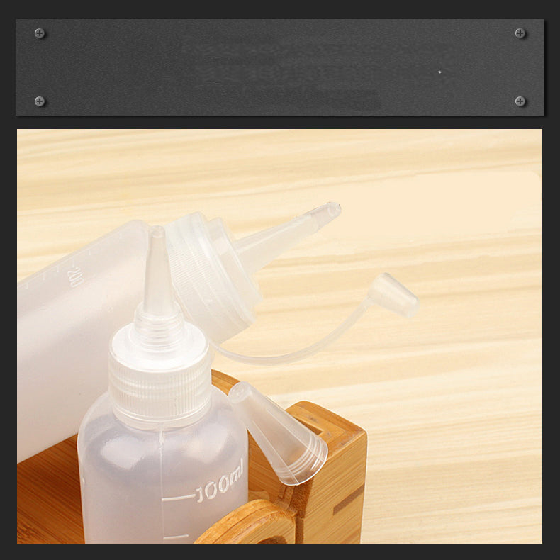 MYTEC 500ml Dispensing Bottles Industrial Plastic Bottle Plastic Pot Pointed Mouth Pot Woodworking Dispensing Bottle Pointed Plastic Bottle White Latex Dispensing Drip Bottle