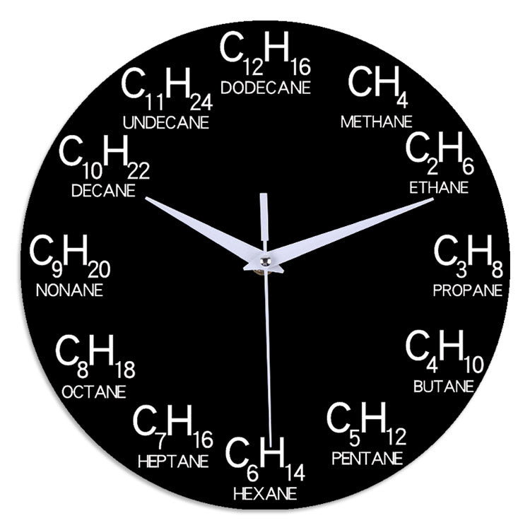 Emoyo ECY062 Chemical Element Table Wall Clock 3D Wall Clock For Home Office Decorations B