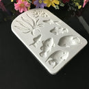 3D Sea Coral Fish Silicone Mold Fondant Mold Cake Decorating Tools Mould