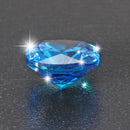 Unheated Artificial Ceylon Blue Sapphire 8.71 Carats Cushion Shape 10x10mm Decorations