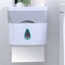 Plastic Tissue Box Storage Case Toilet Paper Roll Holder Phone Cup Rack Shelf Wall Mount