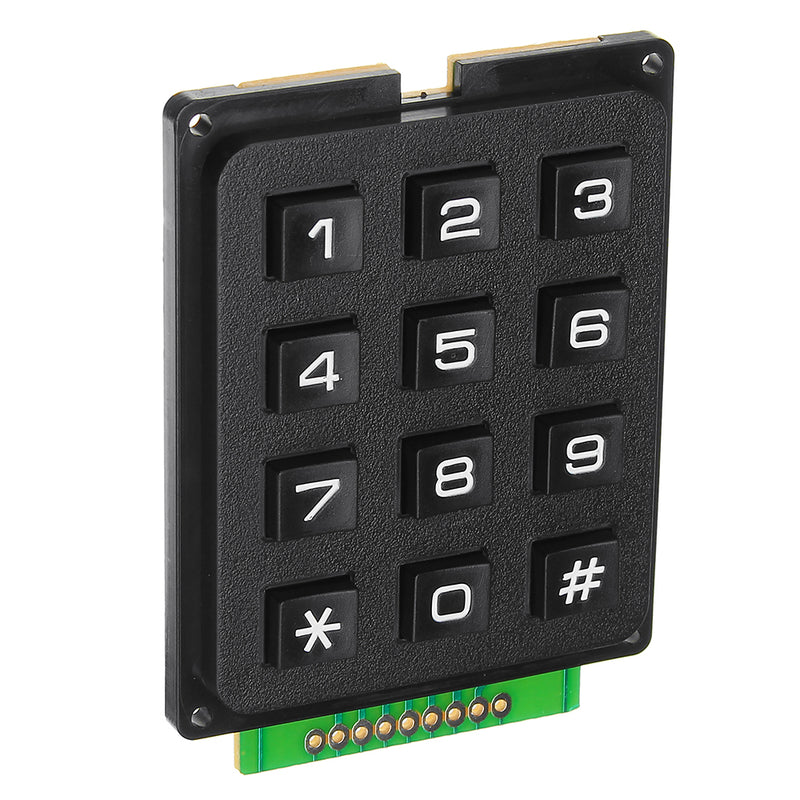 3pcs 12 Key MCU Membrane Switch Keypad 4 x 3 Matrix Array Matrix Keyboard Module