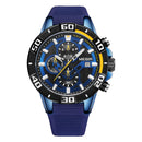 MEGIR 2121 Analogue Waterproof Military Style Silicone Strap Fashion Quartz Watch Men Watch
