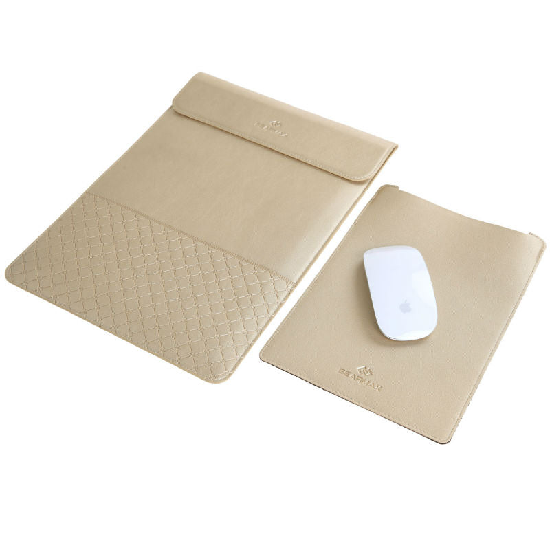 Gearmax 11.6 12 13.3 15.4 Inch Envelope PU Laptop Carry Hand Bag for Laptop iPad Macbook Air Pro