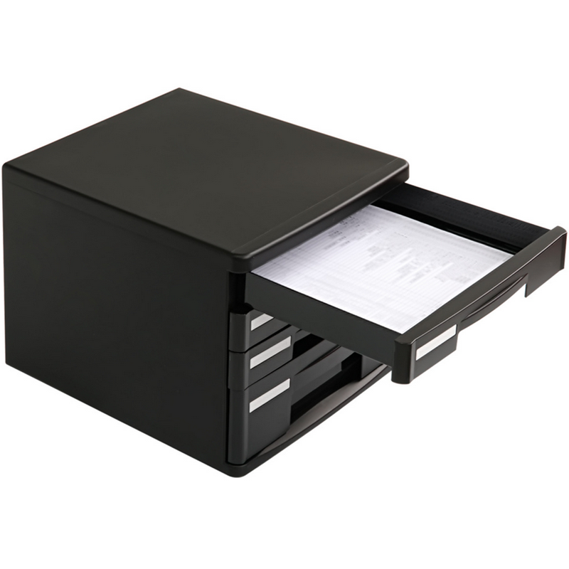 Deli 9772 File Cabinet Tour-Storey File Cabinet Plastic Desktop Organizer File Cabinet Drawer Cabinet Data Cabinet