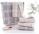 Jacquard Towel 100% Cotton Solid Bath Towel Beach Towel For Adults Fast Drying Soft 3 Colors Thick High Absorbent Antibacterial