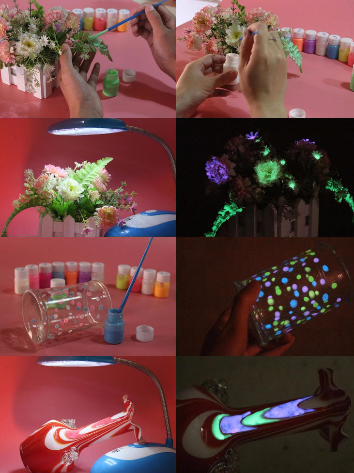 DIY Graffiti Paint Luminous Tape Painted Waterborne Noctilucan Pigment Acrylic Glow in the Dark Par