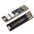 5PCS LUSTREON 1.5W SMD5050 Button Switch Colorful USB LED Rigid Strip Night Light for Power Bank 5V