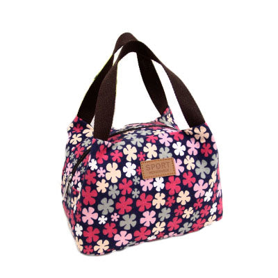 Lunch Bag Printing Portable Insulated Thermal Cooler Box Lunch Food Canvas Storage Bag Picnic Contai