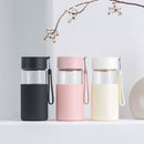 Fun Home 350ml Glass Water Bottle Insulation Vacuun Cup Drinking Mug With Silicone Cover from xiaomi youpin
