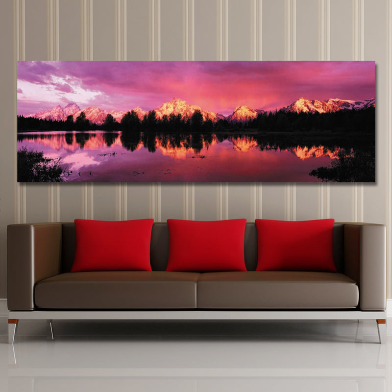 DYC 10498 Single Spray Oil Paintings Photography Golden C-oast For Home Decoration Paintings Wall Art