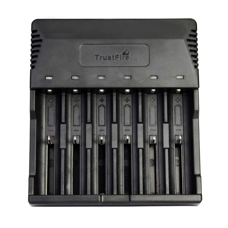 TrustFire TR-012 Digicharger Intelligent Battery Charger 6 Slots Smart Universal Charger EU/US Plug For 18650 18350 16340 14500 AA AAA