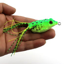 5pcs 12g 6cm Dual Hook Soft Frog Fishing Lure Top Water Artificial Bait Snakehead Fishing Crank Bait