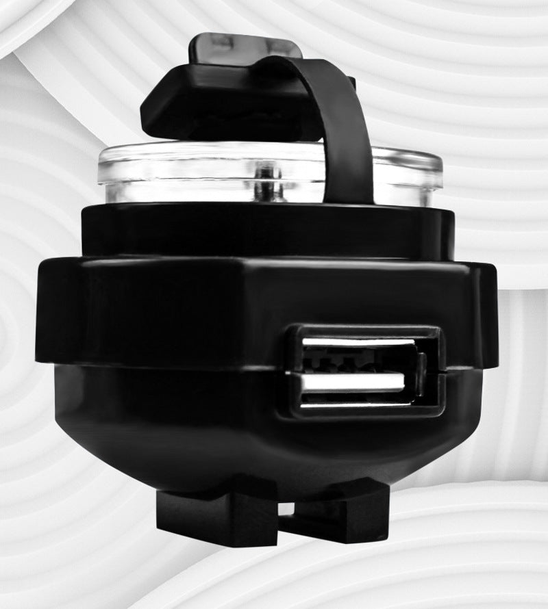 9V-24V 12V 2.5A Waterproof Motorcycle Phone USB Charger Compass Handlebar Rearview Mirror Universal