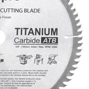 Drillpro 10 Inch 80 Teeth Saw Blade TCT General Purpose Hard and Soft Wood Saw Blades for Miter Saws Circular Saws Table Saws Hand Saws and Chop Saws