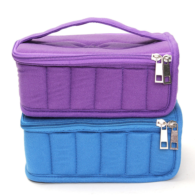 30 Bottle Essential Oil Nail Polish Carrying Case Storage Organizer Bag Shockproof Travel Bag
