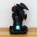 LED Ceramic Backflow Incense Burner Censer Dragon Flight Home Desktop Decoration Gift Packaging Tea Art