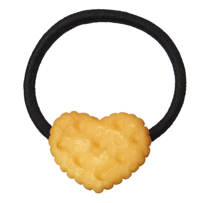 Cute Simulated Biscuit Hair Ring Band Star Heart Circular Geometric Kid's Jewelry