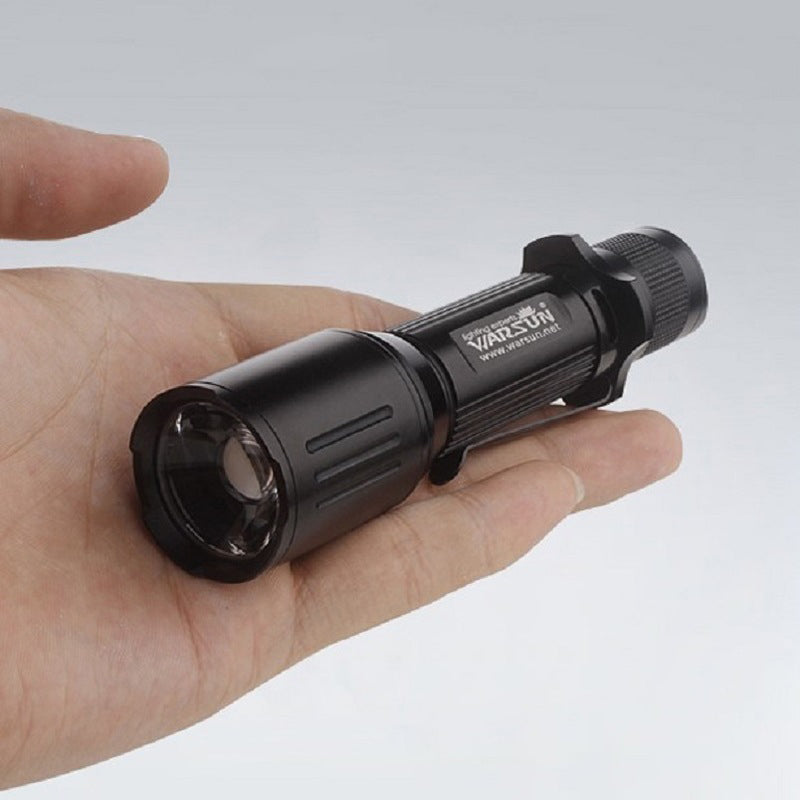WARSUN A7 Mini Zoomable Flashlight Super Bright 18650 Battery LED Torch Light