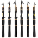CAPACI 28082 RF Series Carbon Alloy Retractable Fishing Rod Portable Outdoor Fishing Pole Fishing Accessories-Casting 1.8M/2.1M/2.4M