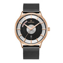 NAVIFORCE 3007 Mesh Steel Watch Band Quartz Watch Calendar Sport Business Men Watch