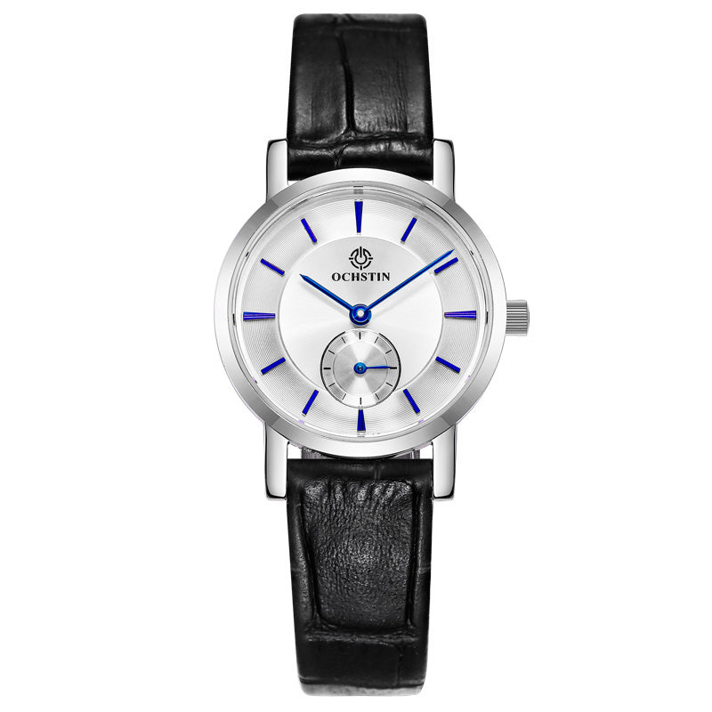 OCHSTIN LQ017C Casual Design Leather Quartz Watch Waterproof Analog Female Wristwatch