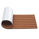 Marine Floor EVA Foam Brown Faux Teak Boat Mat Self-Adhesive Decking Yacht Sheet Stair Carpet