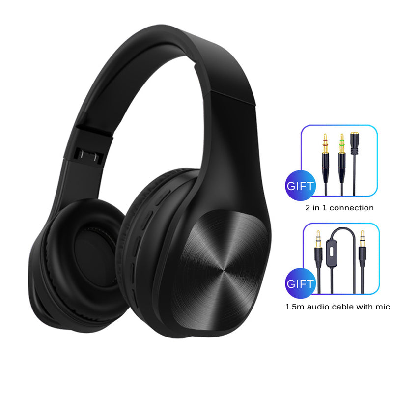 Two Modes Foldable bluetooth 5.0 Headphone Seven Sound Effects Wireless Gaming Headset with Mic