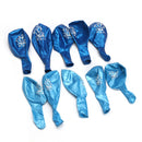 10 Pcs Per Set Blue Boy's 1st Birthday Printed Inflatable Pearlised Balloons Christmas Decoration