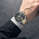 LONGBO 80523 Fashion Full Steel Luminous Display Waterproof Business Style Men Quartz Watch