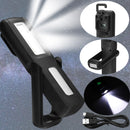 3W LED COB USB Work Light Outdoor Portable Magnetic Flashlight Torch Emergency Lantern With Hook