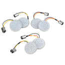 2 Inch Bullet Style 1157 Turn Signal Lights LED Panel For Harley