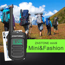 2Pcs Zastone mini9 Walkie Talkie UHF 400-470MHz Two Way Radio FM Transceiver Communicator Radio